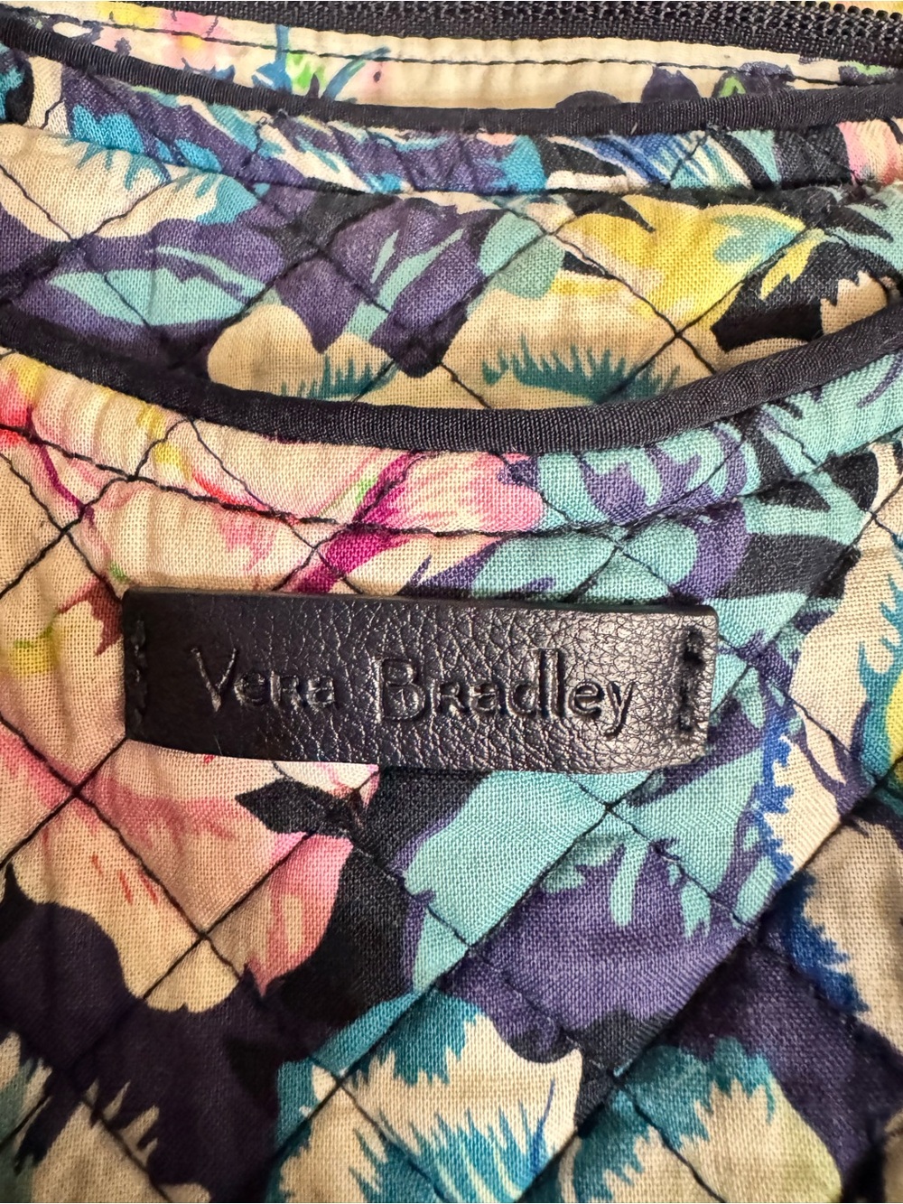 Vera Bradley Garden Grove Iconic Mini Glenna Satchel Bohemian Cottage Floral View 4